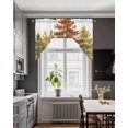 thumbnail image 3 of Forest Swag Valances for Windows, Small Curtains Drapes, Fall Farmhouse Watercolor Tree Nature Scenery Kitchen Window Curtains Over Sink Window Treatment Valance for Bedroom/Bathroom 56"x36", 3 of 5