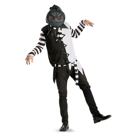 Mens Creepy Jack-O-Lantern Scary Halloween Costume