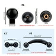 5 Types 17mm Ball for Head Adapter for Car Driving Recorder Navigation