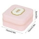 thumbnail image 3 of Organizador de Joyas con 26 Letras Del Alfabeto, Bandeja de Franela y Ganchos para Collares | Multicompartimento para Anillos, Pulseras y Relojes | Estuche Rosa de 10 X 10 X 5 Cm, 3 of 3