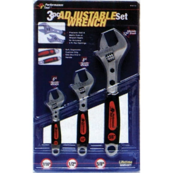 3 PC ADJUSTABLE WRENCH SET