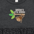 thumbnail image 4 of Inktastic Daddy's Little Monkey Girls Baby Dress, 4 of 5
