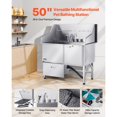 thumbnail image 2 of 50 Inch Dog Grooming Bath Tub Stainless Steel w Ramp Faucet Showerhead, 2 of 6