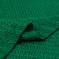 thumbnail image 2 of Ntbay Natural Bamboo Cable Knit Toddler Blanket, Soft and Cooling Touch Baby Blanket, 30" x 40", Green, 2 of 5