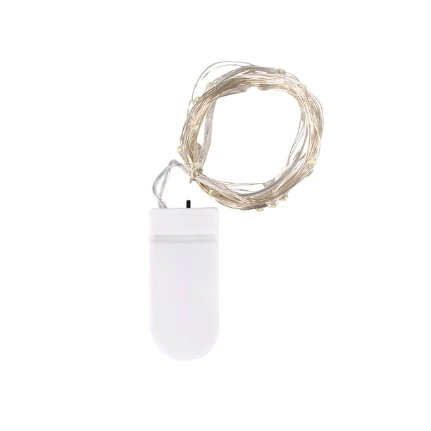 Cadena Botón De Luz De Hadas Funciona Con Pilas De Agua Lámpara De Alambre De Cobre Lámpara De Cadena Para Interiores Y Exteriores De Boda De Navidad (Color Blanco Cálido) 3M / 9.8Ft 30-Led Luces Speravity HA026113-02