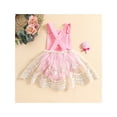 thumbnail image 3 of Chollius Toddler Baby Girls Sweet Romper Dress Lace Patchwork Mesh Sleeveless Suspender Newborn Jumpsuit, 3 of 9