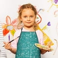 thumbnail image 2 of Math Equations Science Tools Green Pattern Kids Aprons for Girls and Boys,Adjustable Neck Strap Toddler Aprons for Kids Cooking Baking, 2 of 6