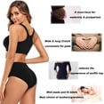 thumbnail image 4 of Calzoncillos Molasus para mujer, cintura alta, algodón, talla pequeña, color negro, 4 of 4