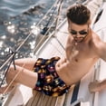 thumbnail image 2 of luoweisi Men's Beach Shorts Quick Dry Swim Trunks with Mesh Lining Retro Lantern XL, 2 of 5