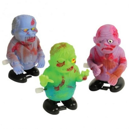 Wind Up Crank Walking Zombie People Figures 12 Pack Toys