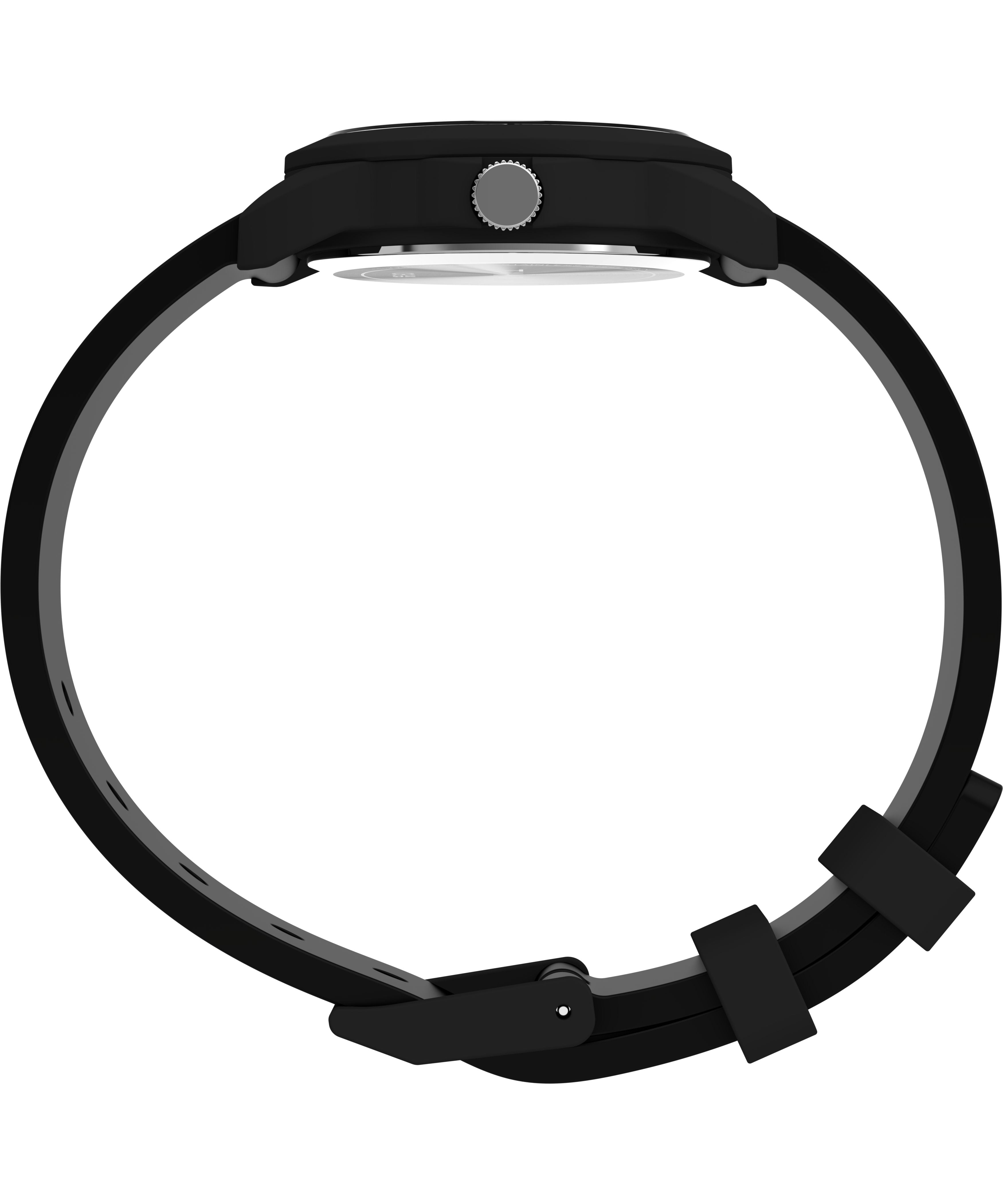 Timex Youth Kids Time Teacher 30mm Watch - Black Strap White Dial Black Case