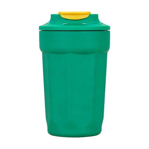 Stainless Steel Portable Coffee Vacuum Bottle with Lid Handle Hot Cold Insulated Travel Mug Leakproof Tumbler for Commute Camping Outdoor Daily Use