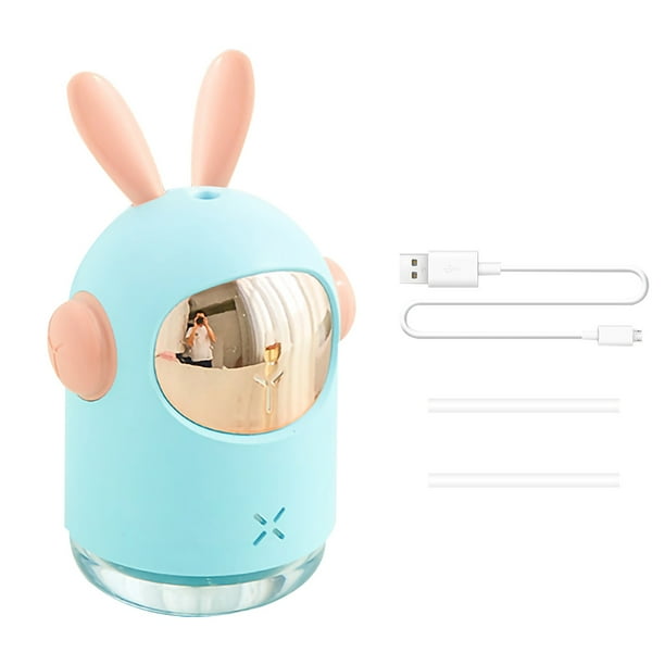 Humidificador de aire 2W USB 300ml Humidificador Difusor de luz portátil de dibujos animados para oficina en casa, Azul Methold HA003094-02B