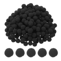 0.4inch Pom Poms for Crafts, 500pcs Pompoms for Crafts Puff Balls Bulk Fuzzy Balls for Hats Christmas Art DIY, Black
