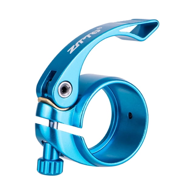 Abrazadera de sillín de bicicleta Zulema 40.8mm liberación rápida Azul