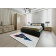 thumbnail image 5 of Ahgly Company Machine Washable Indoor Round Transitional White Smoke Area Rugs, 5' Round, 5 of 7