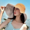 thumbnail image 4 of COCOpeaunt New Female Bucket Hat Wide Brim Two Side Wear Women Bob Caps Hip Hop Gorros Women Summer Panama Cap Beach Sun Fishing Boonie Hat, 4 of 6