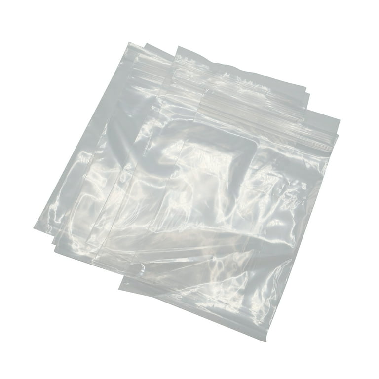 Reclosable Plastic Storage Bag 5 x 7 4-Mil Clear Zip Lock Pk/100 5x7