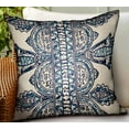 thumbnail image 2 of Plutus 16" x 16" Aristocratic Floret Paisley Luxury Outdoor Throw Pillow, 2 of 3