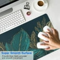 thumbnail image 7 of Green Palm Large Leaves Mouse Mat, Rectangle Large Non-Slip Rubber Gaming Mouse Pad with Stitched Edges, Office Mouse Pad for Women Men Kids, 31.5x11.8in, 7 of 7