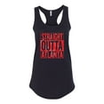 thumbnail image 2 of Straight Outta Atlanta ATL Fan | Fantasy Football | Womens Sports Jersey Racerback Tank Top, Black, Large, 2 of 4