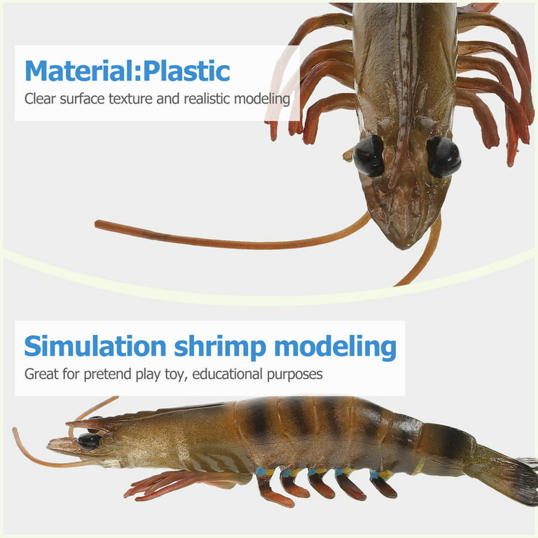 Educational Shrimp Toy Plastic Kids Plaything Funny Children Plaything Kids  Accessory