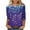 Multicolor Plus Size Blouse for Women_r, variant on CYMMPU Tunic Tops 3/4 Sleeve Flower Printed Fall Fashion Shirts Loose Fit Spring Tops Round Neck Blouses for Women Dressy Casual Lightweight Basic T-Shirts Multicolor M
