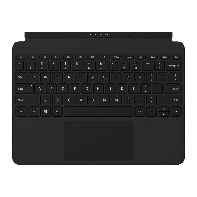 Microsoft Surface Go Type Cover - Keyboard - with trackpad, accelerometer - backlit - Canadian French - black - commercial - for Surface Go