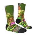 thumbnail image 3 of My Singing Monsters Adult Socks Casual Tube Socks Durable Comfort Calf Socks Soft Elastic Crew Socks 2 Black-2, 3 of 9
