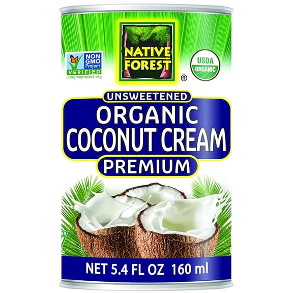 Native Forest Organic Premium Coconut Cream, Unsweetened, 5.4 Ounce Can