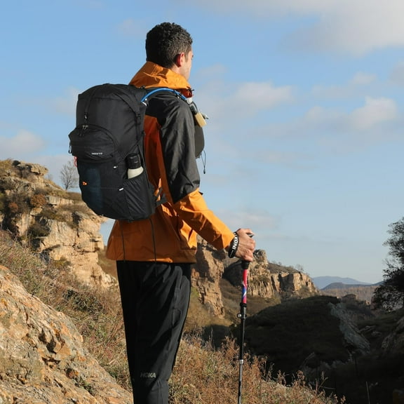 Hiking Backpack for Men and Women, 30L Waterproof Camping Backpack with 3L Water Bladder and Rain Cover, Lightweight Outdoor Sport Travel Daypack Rucksack for Climbing Cycling (Black)