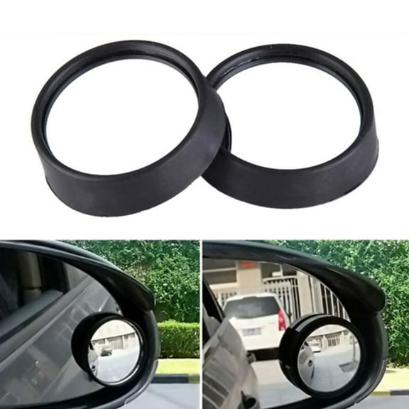 Walbest 2 Pack Car Auto Adjustable Rearview Blind Spot Side Rear View Convex Wide Angle Mirror Universal