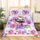 thumbnail image 1 of Funda Nórdica Acuarela Floral Juego de Cama Encantadora Jungla Animal Funda Nórdica, 1 of 8