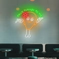 thumbnail image 2 of Craftnamesign Talk Turkey To Me Neon Light, Turkey LED Sign Wall Art, Thanksgiving Decor, 2 of 5