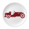 Red Geometric Classic Cars Outline Plate Decorative Porcelain Salver Tableware Dinner Dish