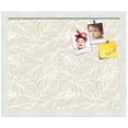 thumbnail image 2 of PinPix 17x14 Custom Cork Bulletin Board Sand White Poster Board Has a Fabric Style Canvas Finish, Framed in Sand White, by ArtToFrames (PinPix-1875), 2 of 5