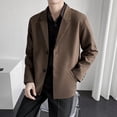 thumbnail image 3 of Chaqueta de traje informal de moda para hombre, primavera y otoño, estilo rufián, estilo callejero, holgado, elegante, pequeño traje superior, 3 of 5
