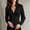 Black, variant on IUYRTFE Women's Slim Fit Collared Button Down Shirt Long Sleeve Stretch Work Blouse