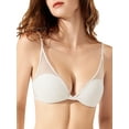 thumbnail image 3 of ZAXARRA Women’s Mesh Bralette, Soft Lightly Padded Wireless Bra Adjustable Spaghetti Strap Everyday Bra, 3 of 5