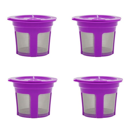 

4pcs Easy Clean Accessories Stainless Steel K Cup Home Capsule Coffee
