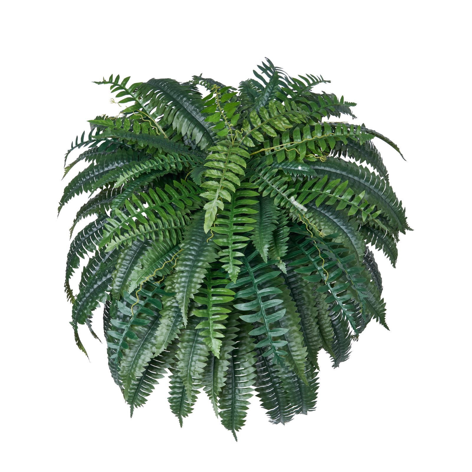 Artificial Fern 1-Pack, 43-47 Inch Lifelike PE and Silk Plant, Dense Branches, Hang or Lay Flat, Weather-Resistant, Low Maintenance for Indoor and Outdoor Decor