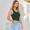 thumbnail image 4 of Womens Sleeveless V Neck Ribbed Knit Tank Tops Summer Slim Fitted Casual Tee Shirts Basic Top 2026, 4 of 7