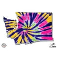 thumbnail image 1 of Washington State Shape Tie Dye Cute Hippie Colorful - 5" Vinyl Sticker - For Car Laptop I-Pad - Waterproof Decal, 1 of 1