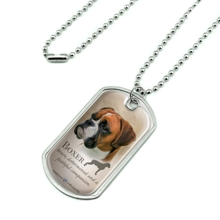 Boxer dog shop pendant