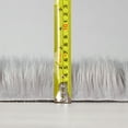 thumbnail image 2 of Lanco Fluffy Sheepskin Faux Fur Shag Area Rug, Grey, 30x46, 2 of 5