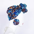 thumbnail image 5 of 3Pcs Women African Dashiki Cotton Skirt Traditional Costume African Bohemian Head Wrap Scarf Drop Dangle Earring, 5 of 5