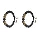 thumbnail image 2 of Sonducket Pulseras a juego de moda, difusora de rocas de negra mate ajustable, joyería exquisita para mujer, regalos para hombres Oro 2Conjunto, 2 of 6