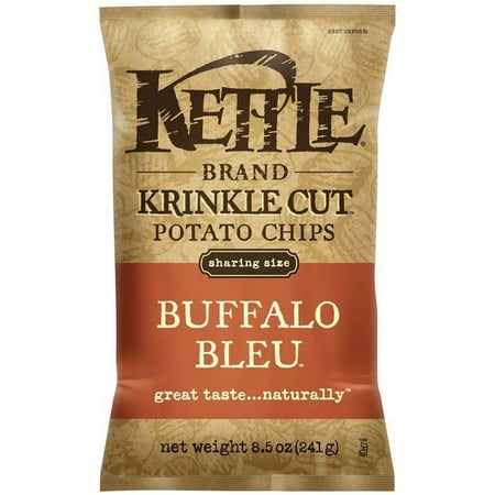- Kettle Brand Krinkle Cut Buffalo Bleu Potato Chips 8.5 Oz Bag (Pack of 12)