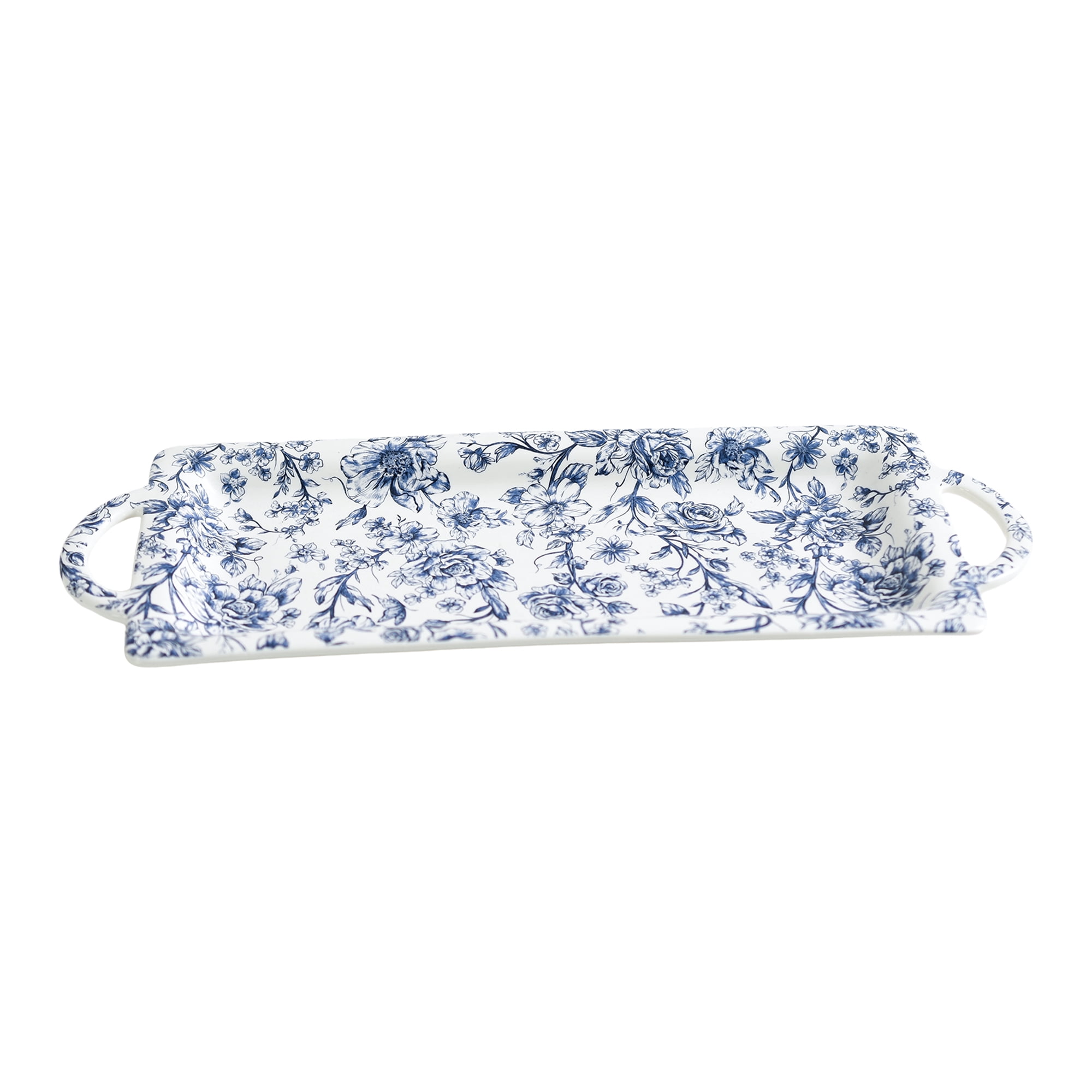 The Pioneer Woman Agatha Floral Ceramic Decorative Tray, 13 in