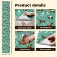 thumbnail image 5 of Western Peel and Stick Wallpaper Elegant Horses Floral Green Wall Mural 17.7in x 9.8ft Self Adhesive Removable Wall Paper Renter Friendly Wallpaper for Nursery Bedroom Cabinets, 5 of 8